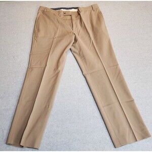 Ralph Lauren Dress Pants Mens 36x30 Tan High Performance Wool 70% Wool